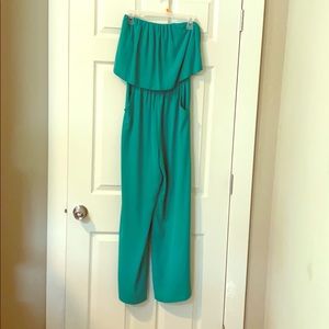 Kelly green pant jumpsuit